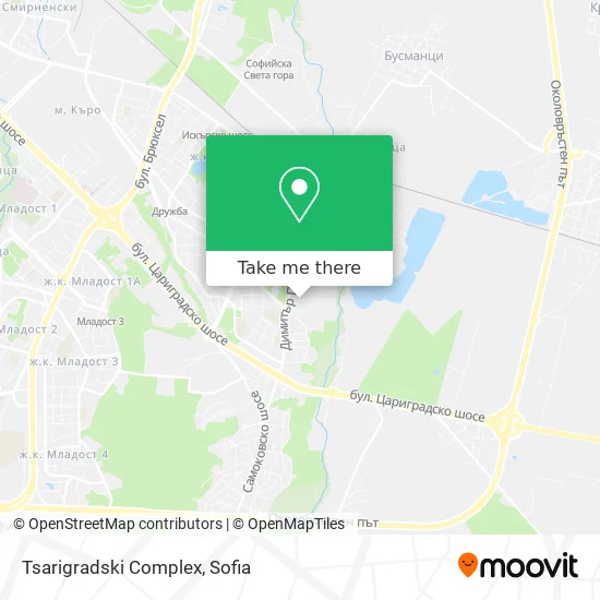 Tsarigradski Complex map