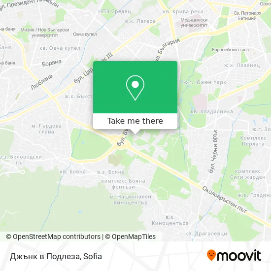 Карта Джънк в Подлеза