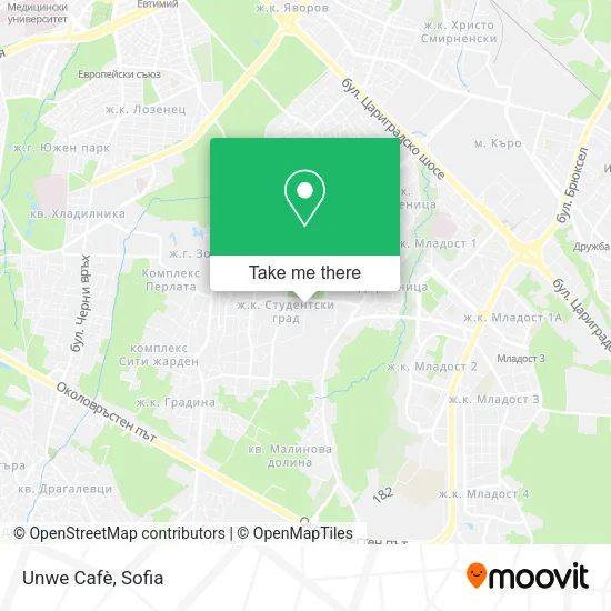 Карта Unwe Cafè