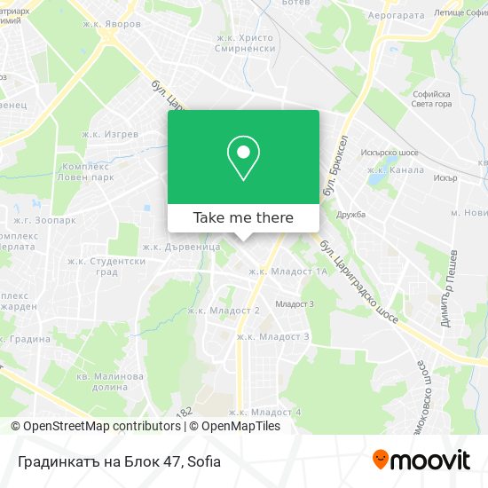Градинкатъ на Блок 47 map