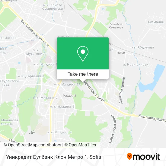 Карта Уникредит Булбанк Клон Метро 1