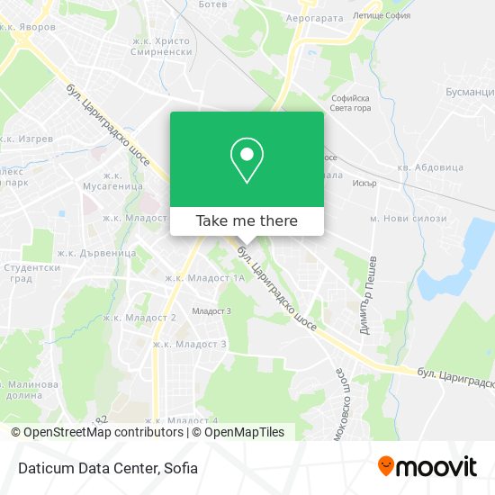 Daticum Data Center map