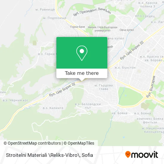 Карта Stroitelni Materiali \Reliks-Vibro\