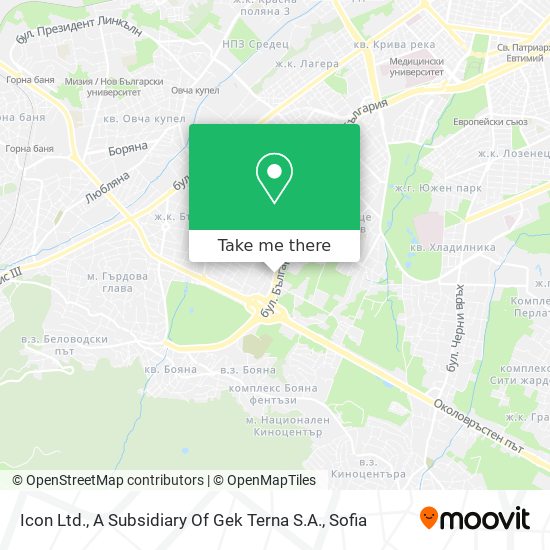 Icon Ltd., A Subsidiary Of Gek Terna S.A. map