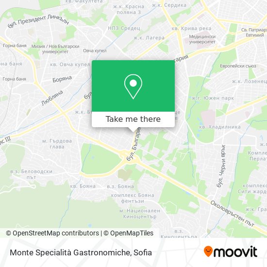 Monte Specialità Gastronomiche map