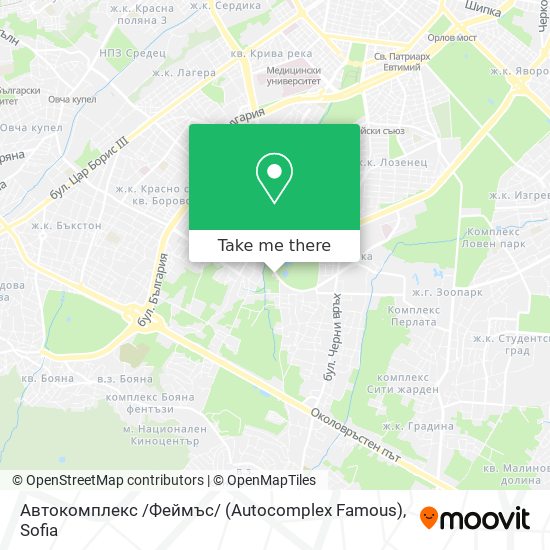 Автокомплекс /Феймъс/ (Autocomplex Famous) map