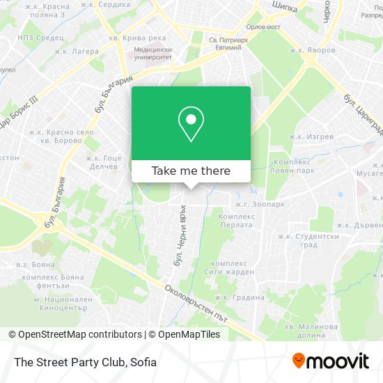 The Street Party Club map
