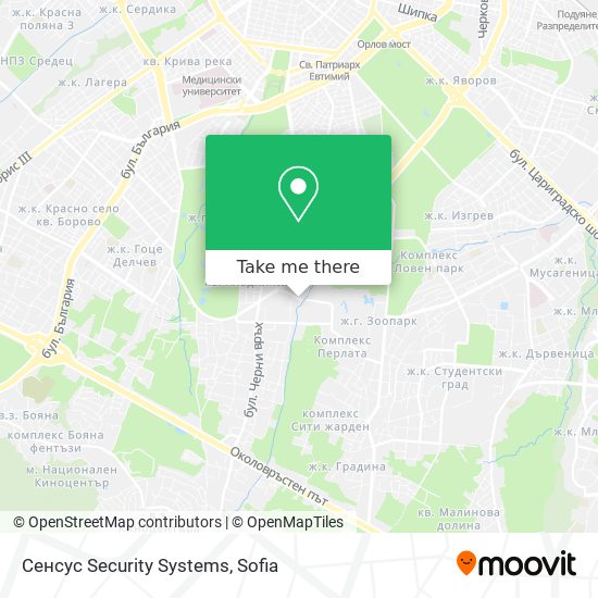 Сенсус Security Systems map