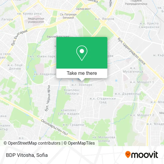 Карта BDP Vitosha