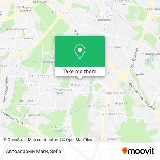 Автоаларми Маги map