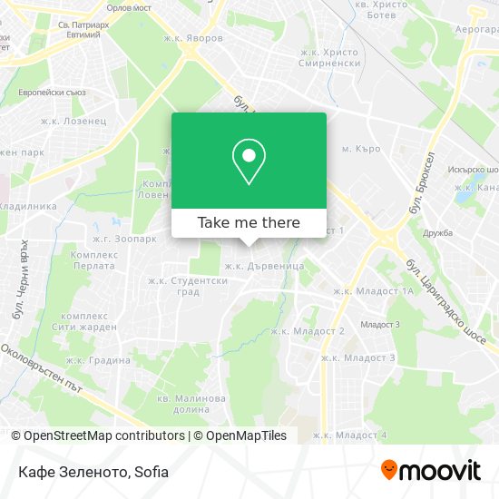 Кафе Зеленото map