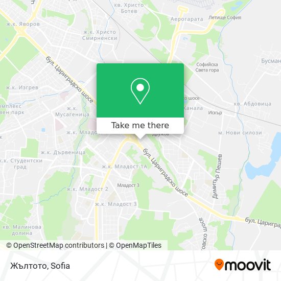 Жълтото map