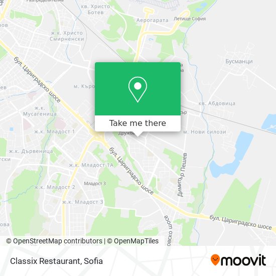 Classix Restaurant map