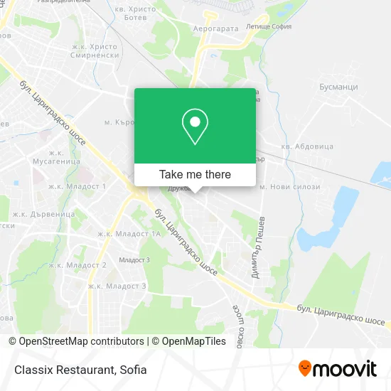 Карта Classix Restaurant