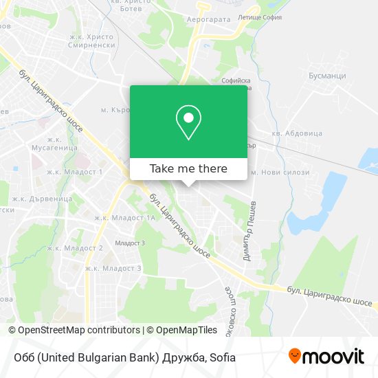 Обб (United Bulgarian Bank) Дружба map