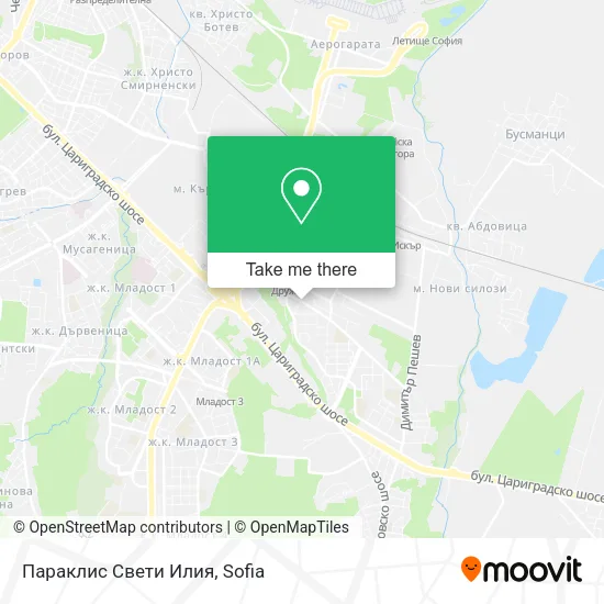 Карта Параклис Свети Илия