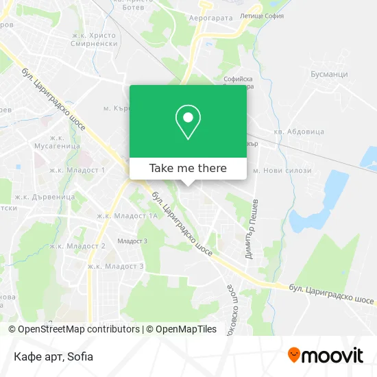 Карта Кафе арт