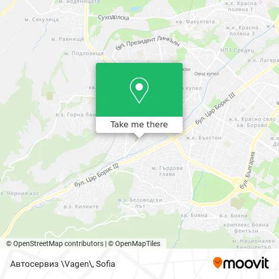 Карта Автосервиз \Vagen\