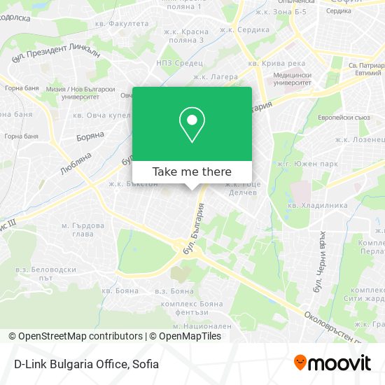D-Link Bulgaria Office map