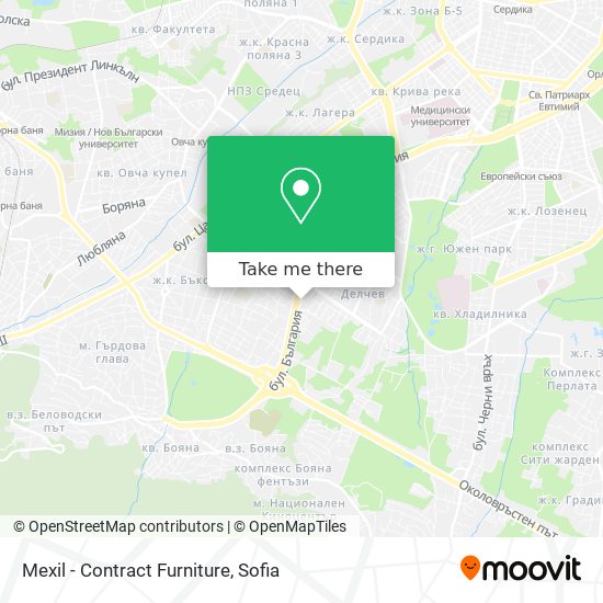 Mexil - Contract Furniture map
