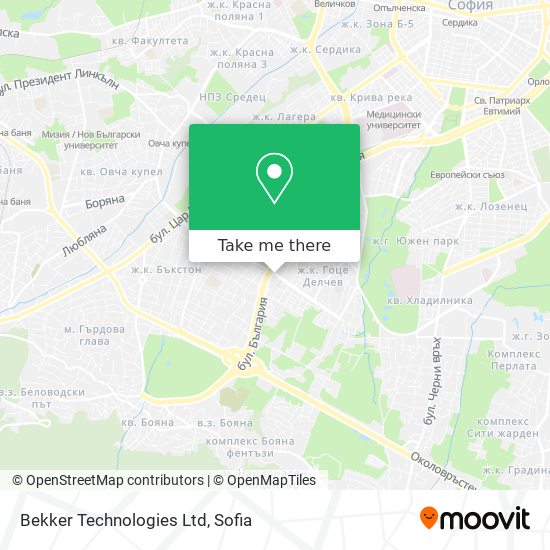 Карта Bekker Technologies Ltd
