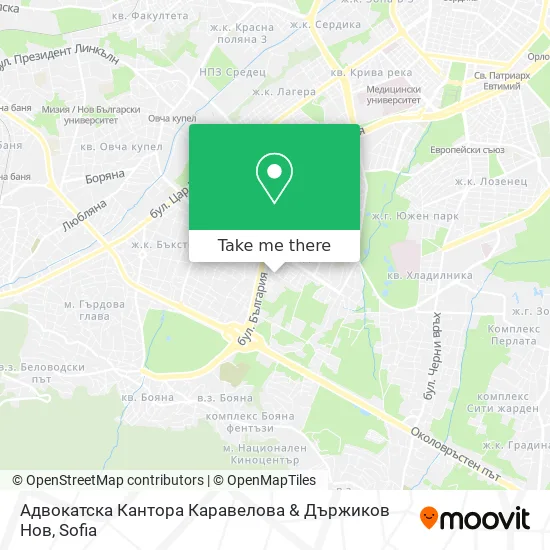 Карта Адвокатска Кантора Каравелова & Държиков Нов