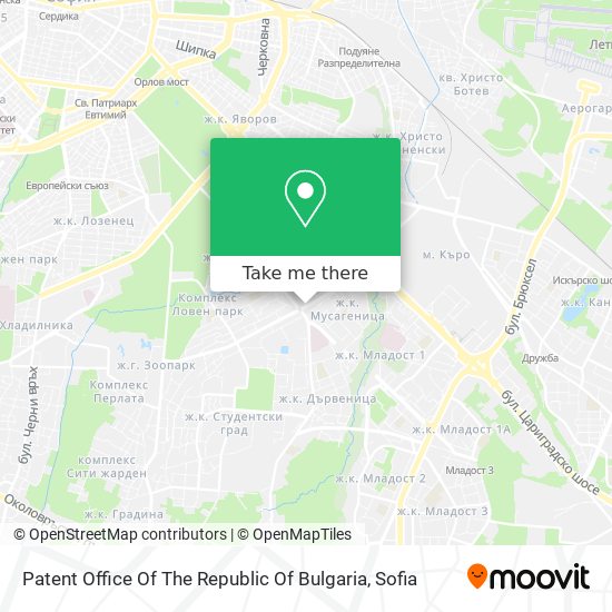 Patent Office Of The Republic Of Bulgaria map