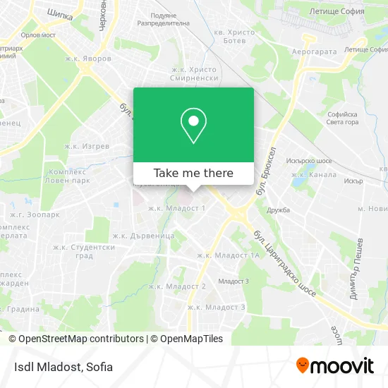 Карта Isdl Mladost