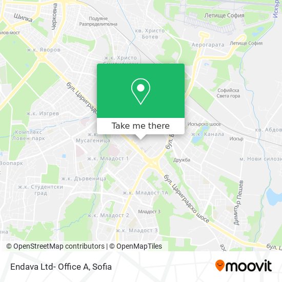 Endava Ltd- Office A map