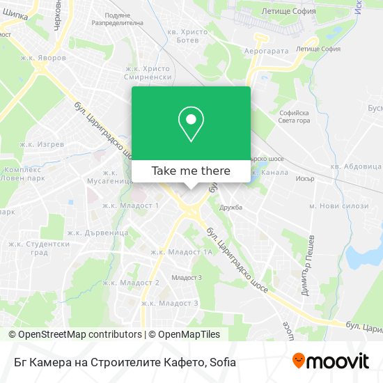 Бг Камера на Строителите Кафето map