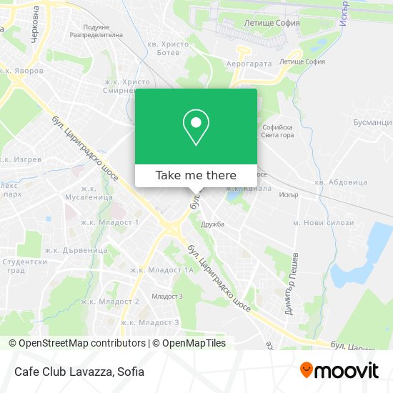 Cafe Club Lavazza map
