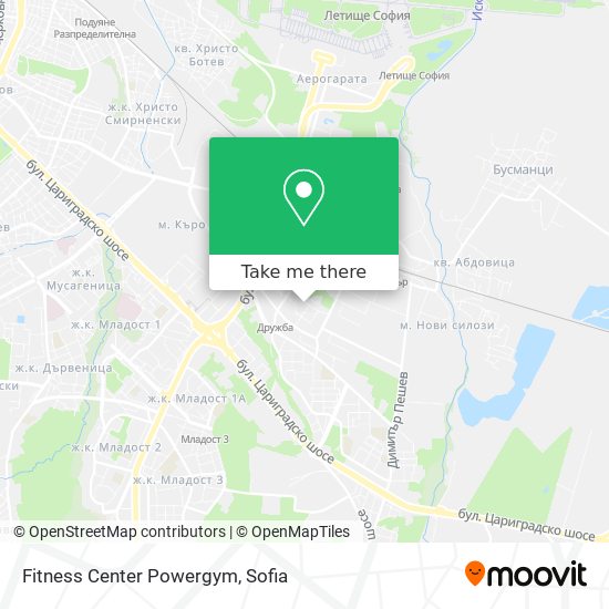 Fitness Center Powergym map