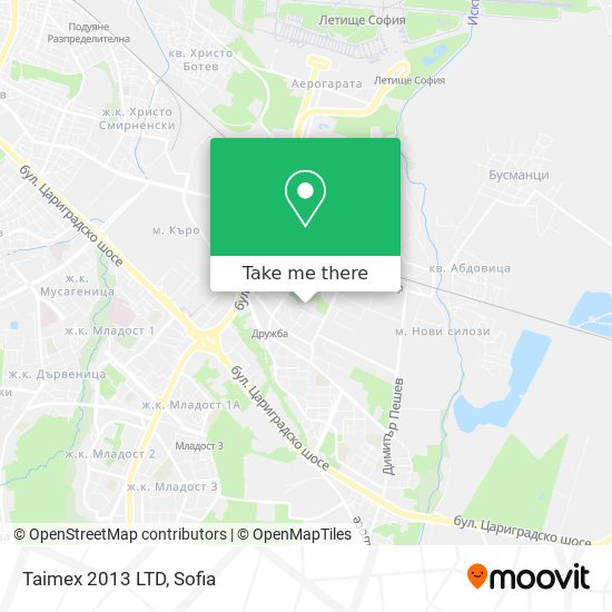 Taimex 2013 LTD map
