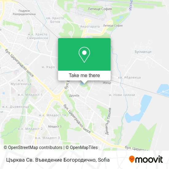 Карта Църква Св. Въведение Богородично