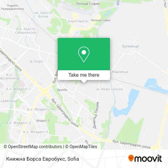 Карта Книжна Борса Евробукс