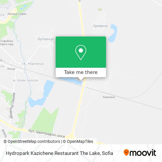Карта Hydropark Kazichene Restaurant The Lake