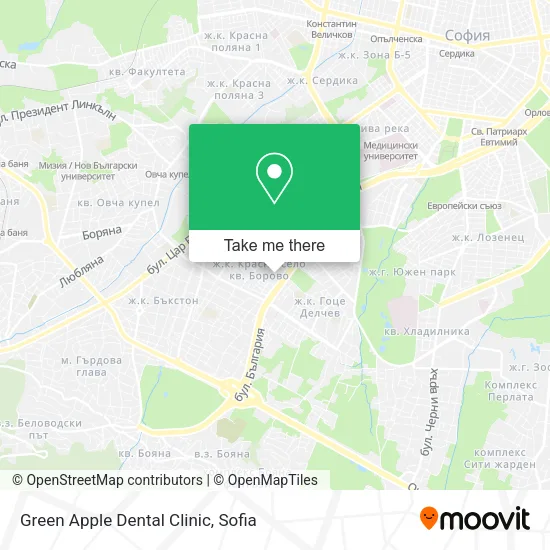 Карта Green Apple Dental Clinic