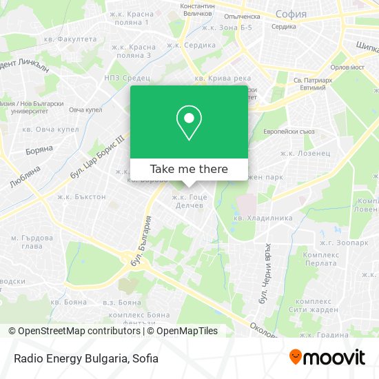 Radio Energy Bulgaria map