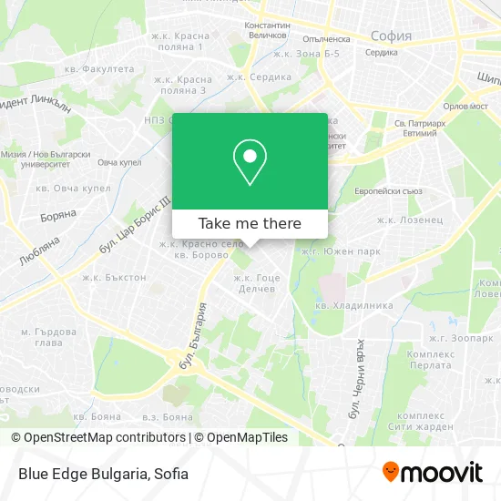 Карта Blue Edge Bulgaria