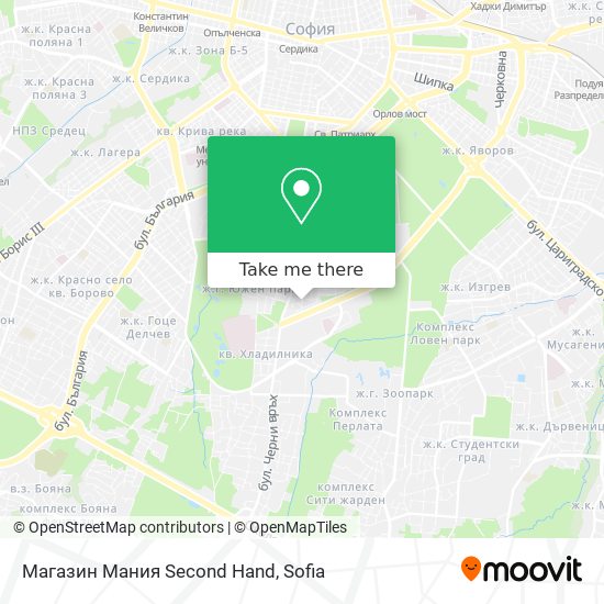 Карта Магазин Мания Second Hand