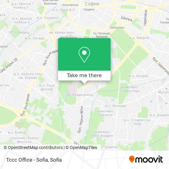 Карта Tccc Office - Sofia