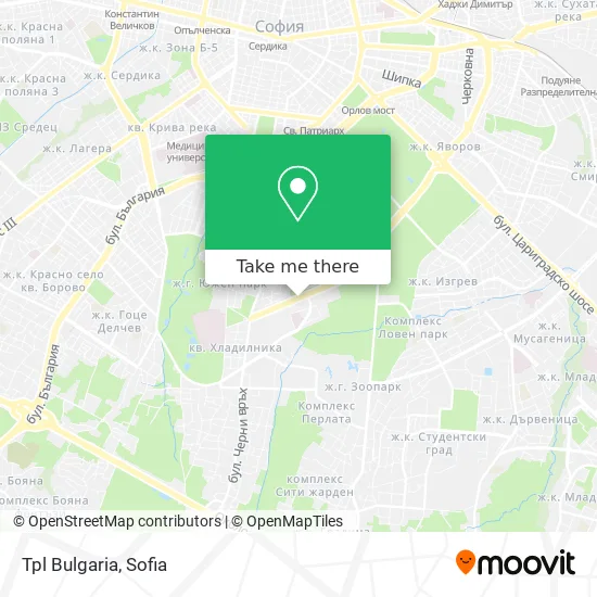 Карта Tpl Bulgaria