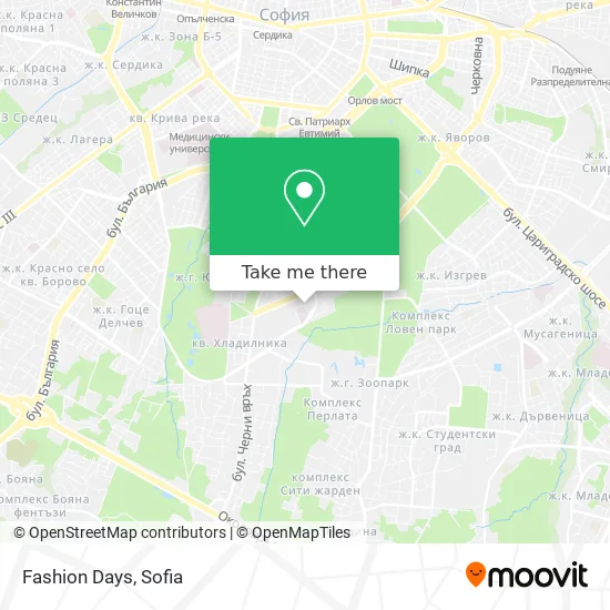 Карта Fashion Days