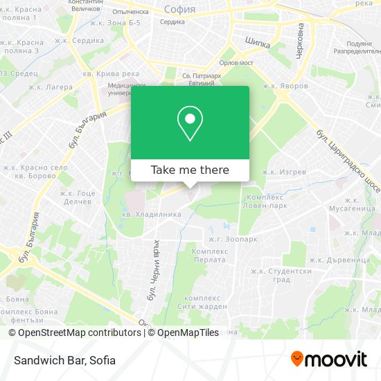 Sandwich Bar map