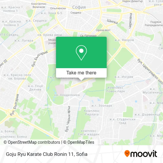 Карта Goju Ryu Karate Club Ronin 11