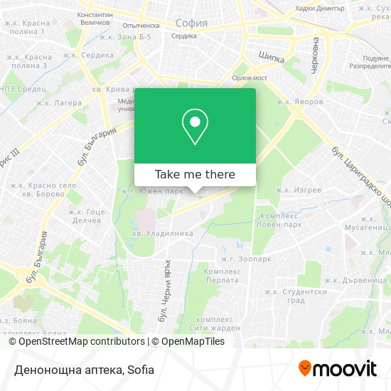 Денонощна аптека map