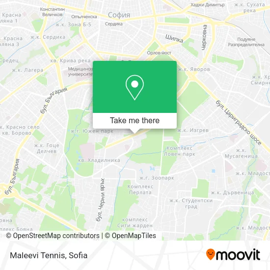 Карта Maleevi Tennis