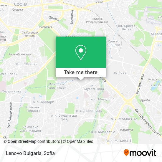 Lenovo Bulgaria map