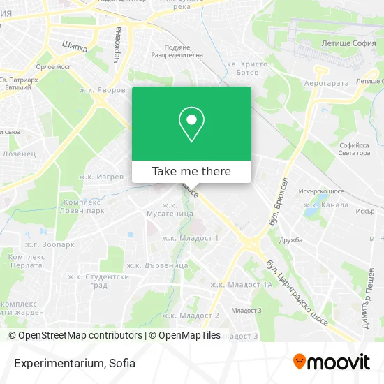 Карта Experimentarium