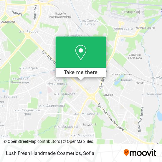 Lush Fresh Handmade Cosmetics map